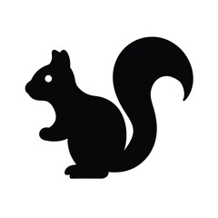 Silhouette of a Squirrel