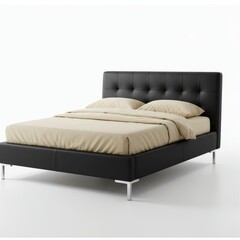 Bed luxury isolated on white background, comfortable, design, house