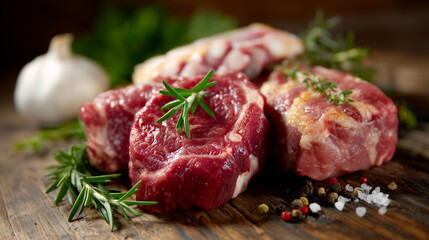 Fototapeta premium Raw meat cuts