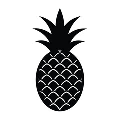 Obraz premium Silhouette of a Pineapple