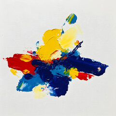 colorful paint splashes