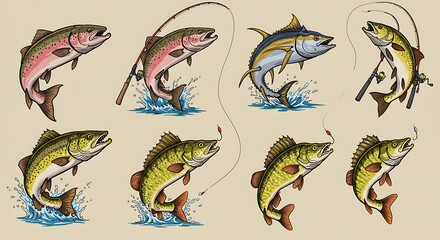 Leaping Legends: A Fisherman's Collection