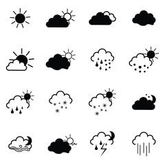 clouds icons , many forms and style