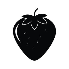 Silhouette of a Strawberry