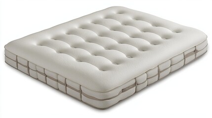Fototapeta premium Thick Foam Mattress Topper for Enhanced Comfort and Support in Bedding Solutions