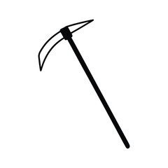 Silhouette of a  Hoe