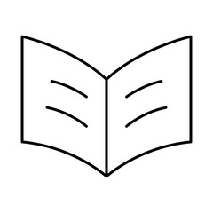 Book Line Icon Editable Stroke. Education, Study, Library, Reading, Science, Student, Graduation, Bookstore Icons Vector Illustration