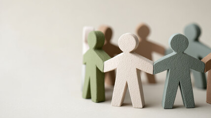 Colorful figures in a circle representing diversity and unity.