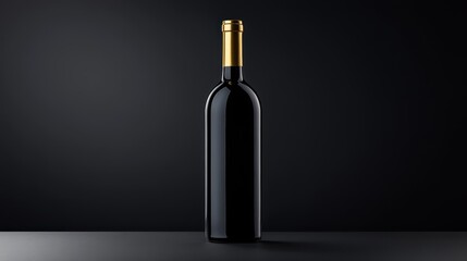 Elegant wine bottle display studio product photography minimalist close-up luxury concept