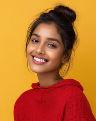 Fototapeta premium Beautiful woman smiling