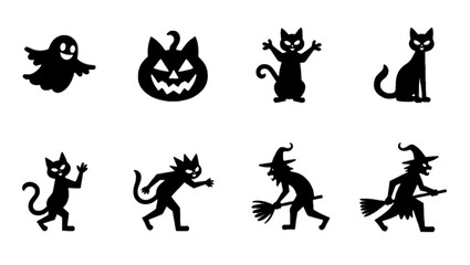 "Halloween Vector Collection – Pumpkins, Ghosts, Witches, and Spooky Elements"


