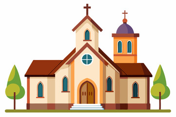 Decorative Church Vector Art