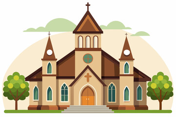 Decorative Church Vector Art
