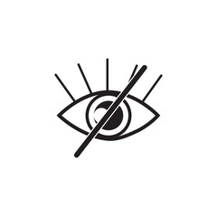 vector eye icon for  invisible passwords. eps10