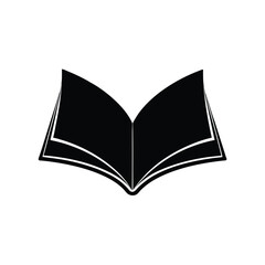 Silhouette of a Open book
