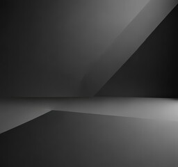 Abstract black to grey gradient, sleek lines & geometric shapes ,  texture,  smooth,  monochrome