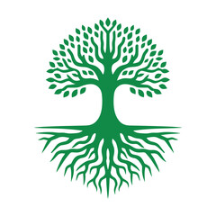 Naklejka premium Green tree vector