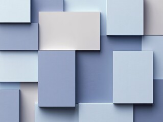 Abstract geometric pattern of overlapping squares in pastel shades