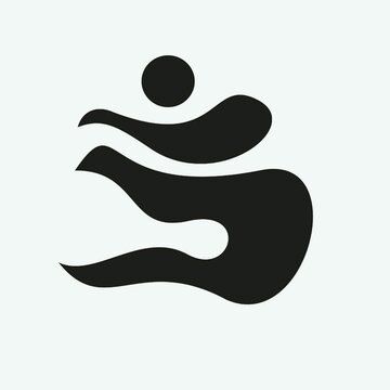 vector illustration of a silhouette of a man