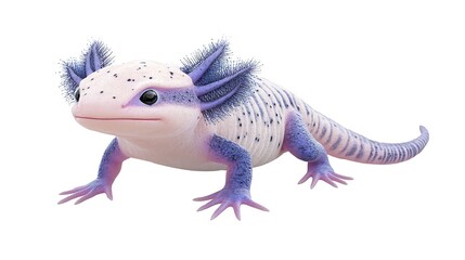 Naklejka premium Pink and purple amphibian