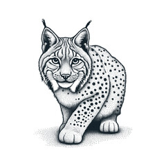 Vector illustration of a tiger