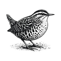 Sketch vector off a bird