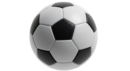 Fototapeta premium Isolated Soccer Ball: Classic Black and White Pattern