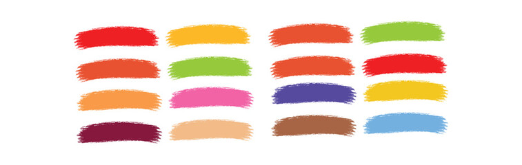 Obraz premium brush strokes, brushes, lines, frames, box, grungy. Grungy brushes collection. Brush stroke paint boxes on white background - stock vector.