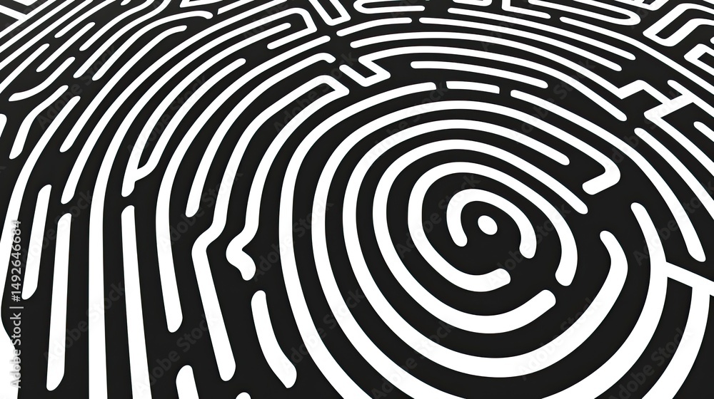 Poster abstract fingerprint pattern (3)