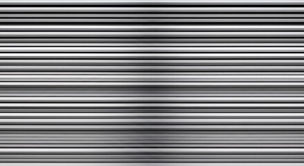 Fototapeta premium Uniform Silver Metal Slat Texture with Horizontal Linear Pattern and Subtle Light Reflections Perfect for Backgrounds and Design Projects
