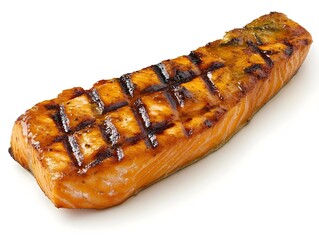 Grilled Salmon Dinner: Delicious and Nutritious Seafood Meal with Vibrant Presentation