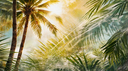 palm tree on the beach