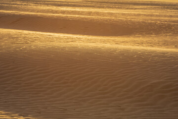 El Veril beach. Sand dunes by the sea Relaxia, Gran Canaria, Spain