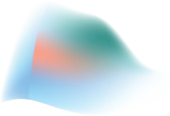 Abstract pastel teal blue and orange gradient swirl