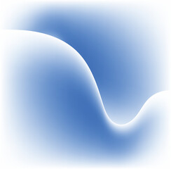 Abstract blue wave background soft gradient design