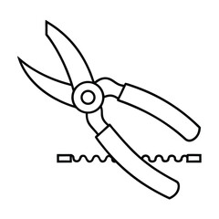 hand drawn illustration of a knife