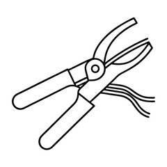 garden scissors vector illustration