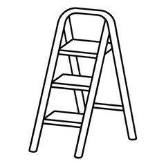 ladder isolated on white