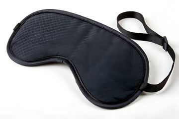 Comfortable Black Sleep Mask with Adjustable Strap for Better Rest and Relaxation.