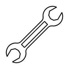 wrench isolated on white background
