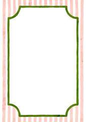 watercolor; summer; frame; border; wedding; invitation; poster; art; hand drawn; background; stripe; wavy; pink; blue; ribbon; whimsical; coquette; invite; style; spring; greece; italy; italian; vacat