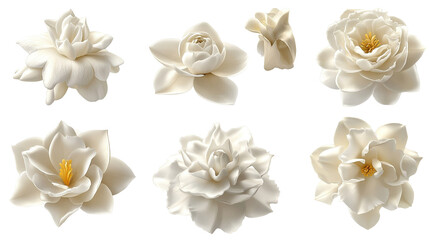 Elegant watercolor gardenias in a seamless arrangement for graceful designs