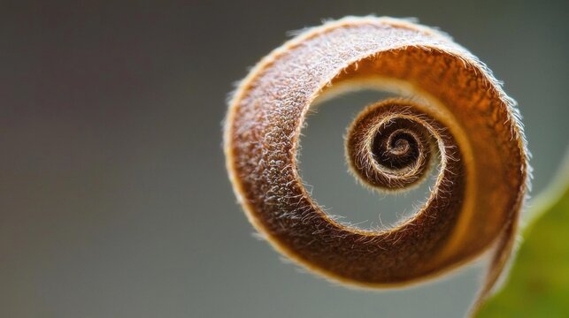 Close-up of a spiral-like object, which appears to be a plant stem.