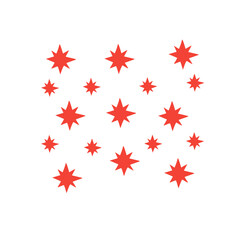 red star pattern background