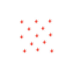 red star pattern background