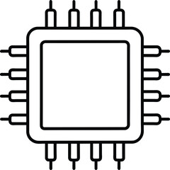 Microchip Processor CPU Technology Icon