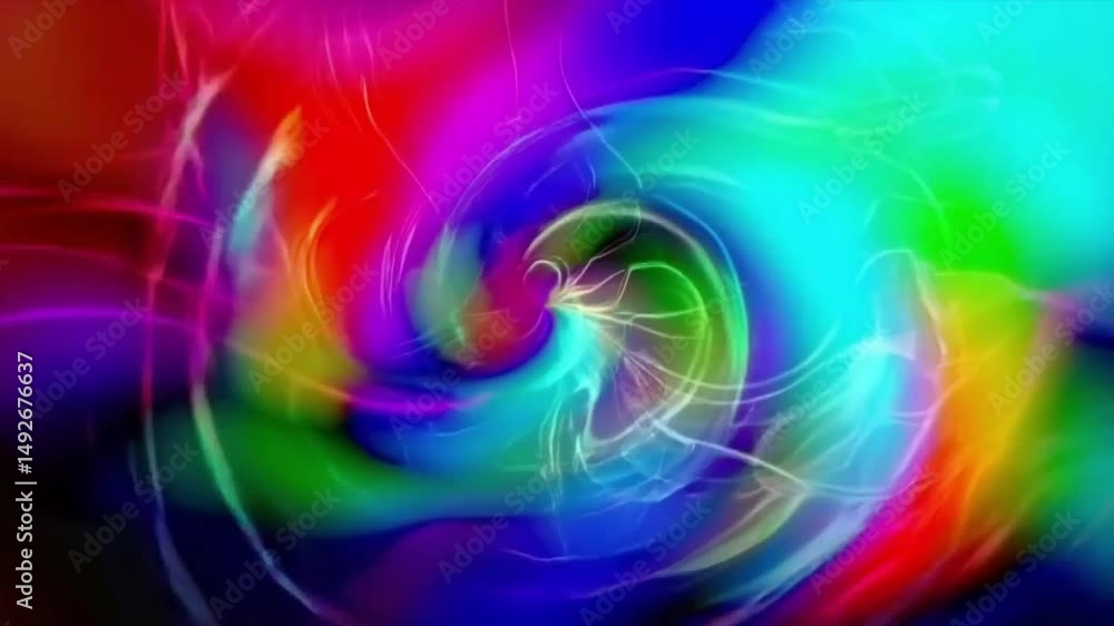 Poster vibrant rainbow swirl abstract background perfect for visual effects motion graphics design projects