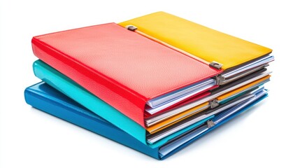 Homework folder isolated on white background