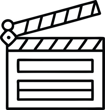 Movie Clapperboard Film Production Icon