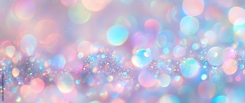 Poster a vibrant and ethereal floral design showcasing soft pastel colors blending seamlessly. creating a d